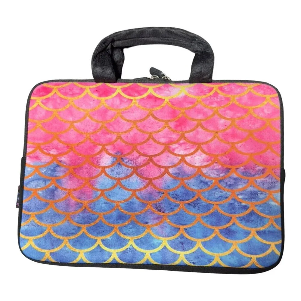 Mermaid Neoprene Laptop Computer Case Zip Around Tablet Protector Sleeve Bag‎